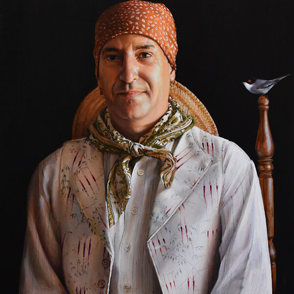 Ball de bot. Retrato de Miquel. Óleo sobre lienzo. 73x60cm