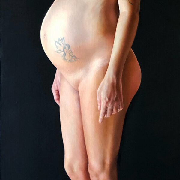 Future Child. Oils on linen. 170x60 cm.