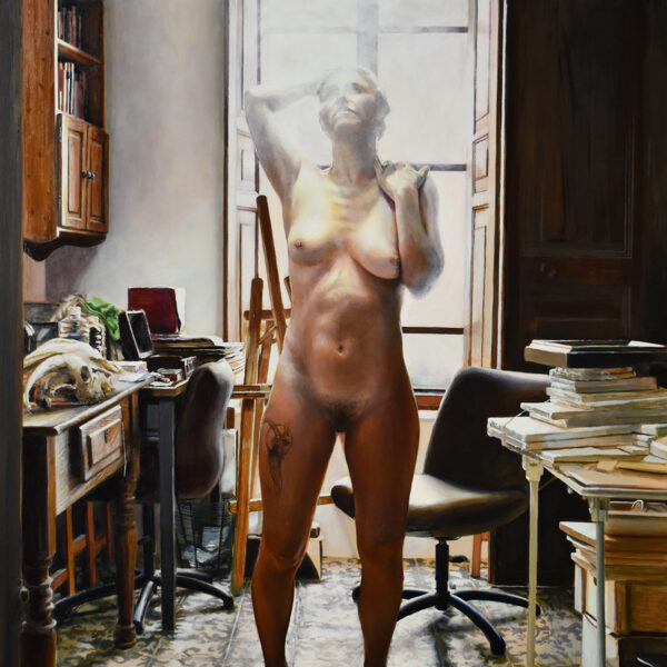 On Painting: the paradox of emptiness. Oil on panel. 80x60 cm.