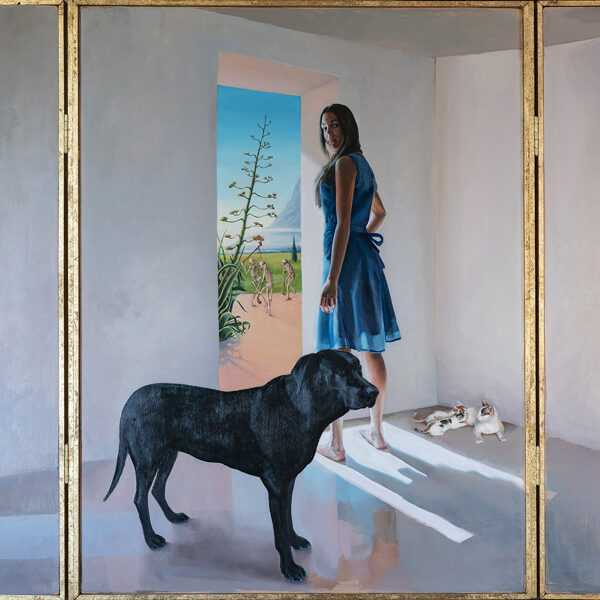 The ball of the hoes. Oil on panel.