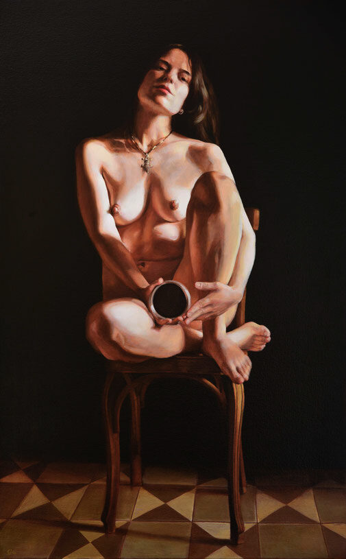 Autorretrato. Óleo sobre lino. 116X92 cm.