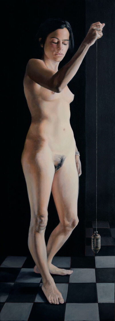 Fuerza. Óleos sobre lienzo. 170X60 cm.