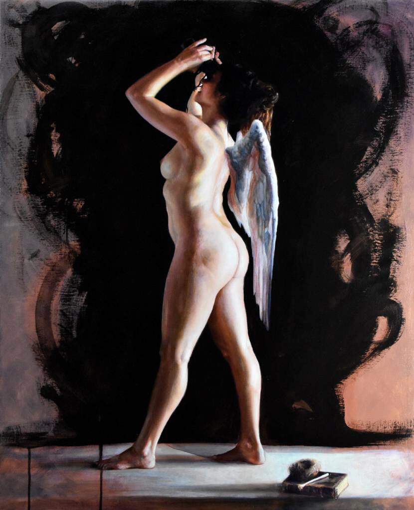 Aladas II. Óleo sobre lienzo. 100x91cm.