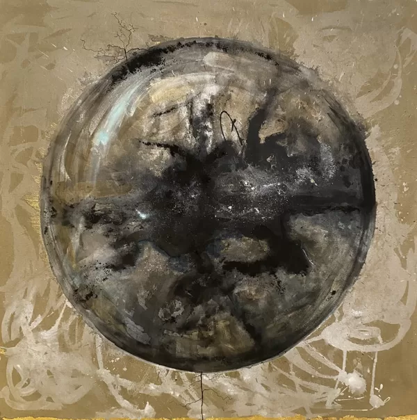 Aladas VI. Técnica mixta sobre lino. 200x200cm.