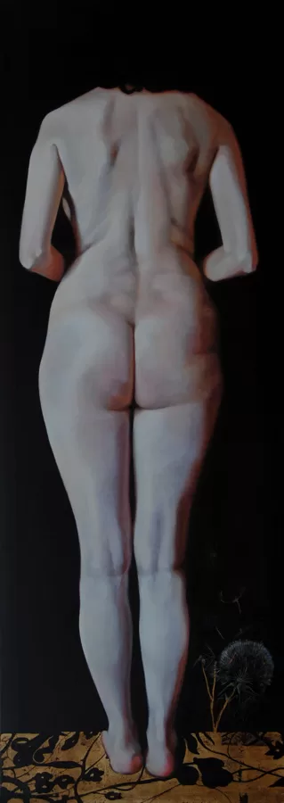 Horizons. Oil on fabric. 170x60 cm.