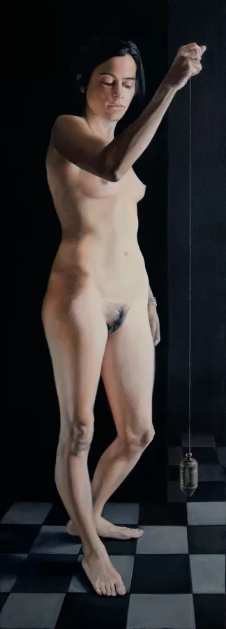Force. Huiles sur toile. 170x60 cm.